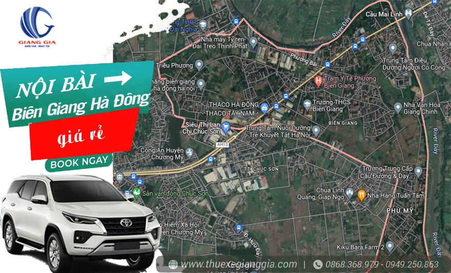 Xe taxi sân bay Nội Bài về phường Biên Giang Hà Đông